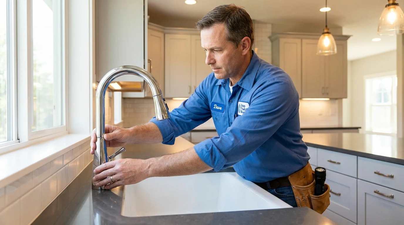 Kitchen faucet installation by Johns Plumbing LLC in Gervais