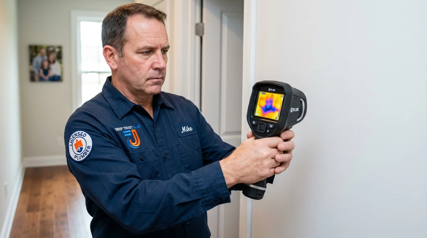 Thermal imaging leak detection by Johns Plumbing LLC in Gervais